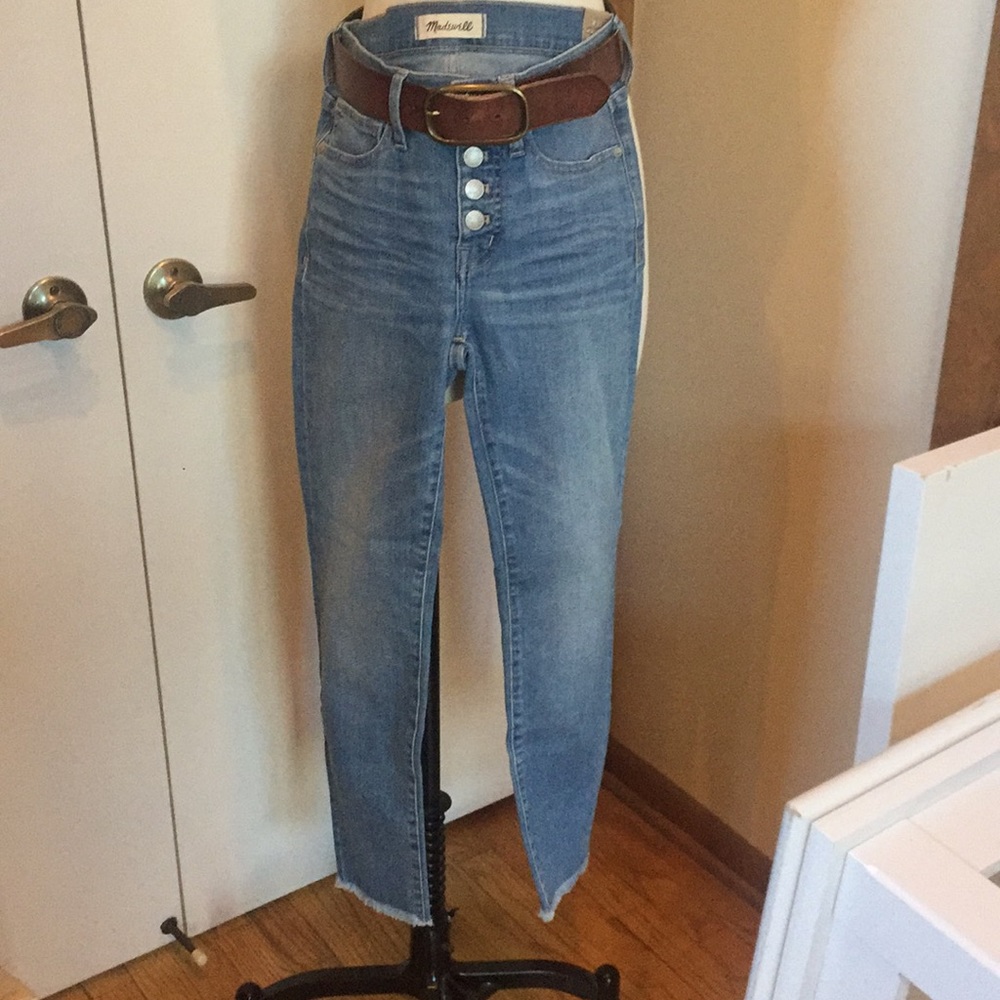 NWT Size 23 Madewell High Rise Skinny Crop Jeans